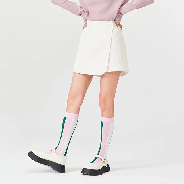 Semir Half Skirt Women Asymmetric A-Line Skirt Design Sense 2022 Winter New Style Solid Temperament Thick Short Skirt